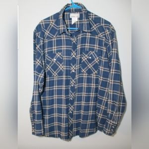 Wrangler mens flannel shirt Size XXL button up